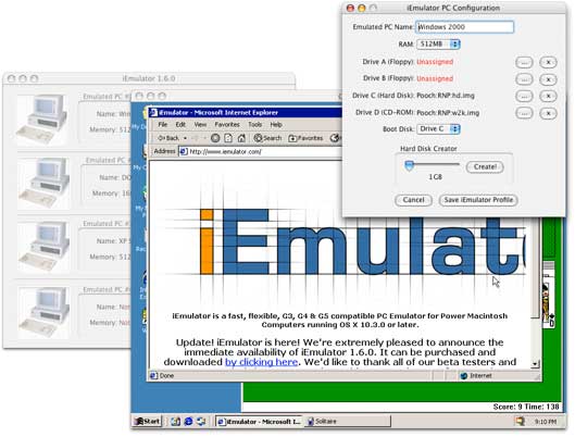 emulator windows mac os x