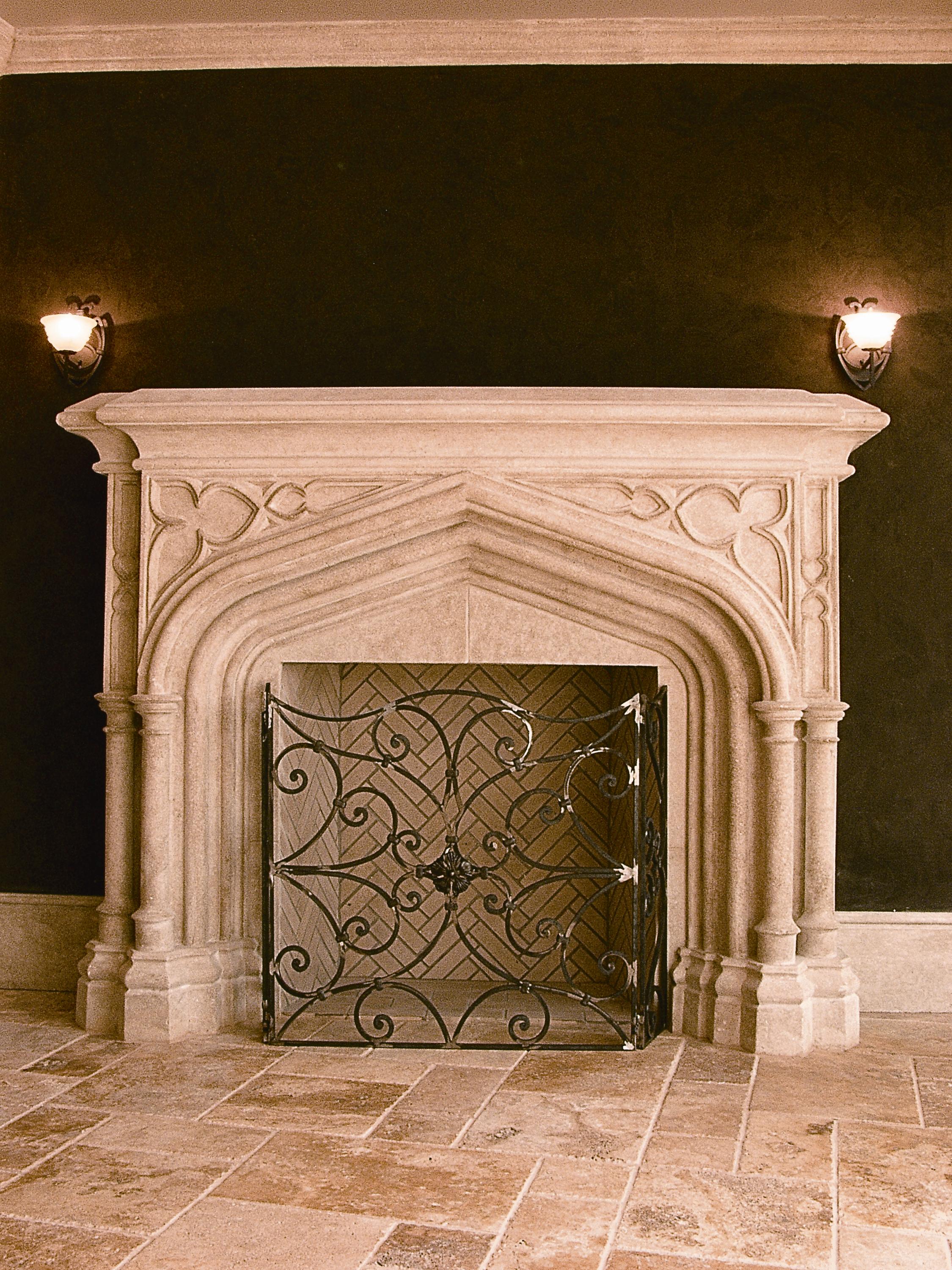 Copper And Pewter Bodied Mantels Added To Stone Age Designs