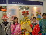 Local color at the Marbella Options stand in Shanghai.