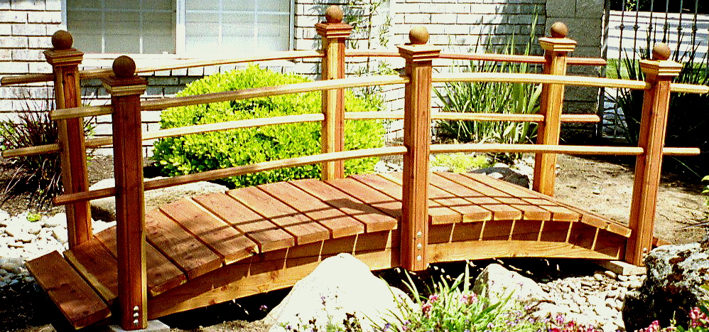 how to build a handcrafted garden bridge japanese garden bridges and garden footbridges at http www redwoodbridges com build a handcrafted garden bridge