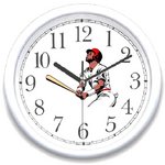 WatchBuddyÂ® Clock - Baseball Player - It&#039;s a Home Run!