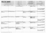 Calendar Printed on Paper