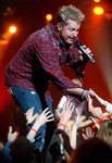 GARY LEVOX OF RASCAL FLATTS WEARING BANDS FOR FREEDOM AT SOLD OUT CONCERT IN SALT LAKE CITY