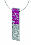 Embellished Collection pendant in plum