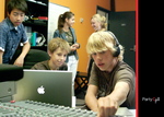 PartyCp8 students at the studio
