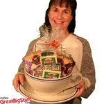 Giant cup & saucer gift basket from GreatBigStuff.com