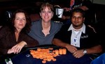 Michele Burghardt - The Poker Pub STL Tournament of Champions (center) Kristan Delgado, President - The Poker Pub STL John Striegle