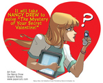 Free Techno-Savvy Nancy Drew Valentine E-card from www.papercutz.com