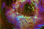 Rosette Nebula in Narrowband filters