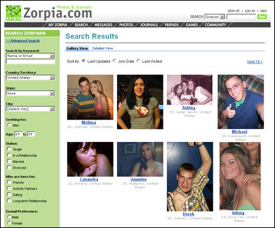 dating site like zorpia