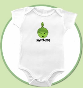 sweet pea onesie