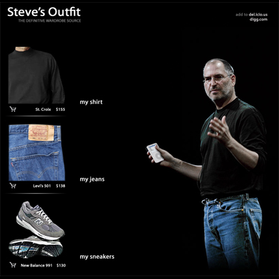 Website Reveals What Steve Jobs Wears