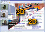 meeting3D screenshot 2D/3D