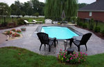 Pool deck layout and design characteristics.