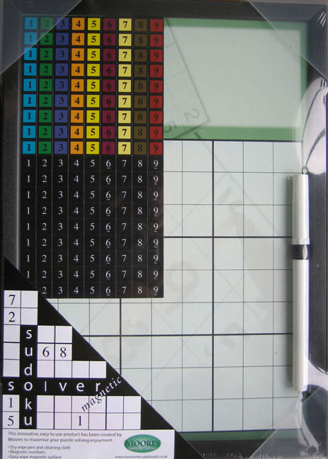 statsminister maskinskriver Snuble New Sudoku Development from Moores -- a Travel Version of the Sudoku  Magnetic Solver