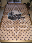 New Orleans Saints Themed Pool Table