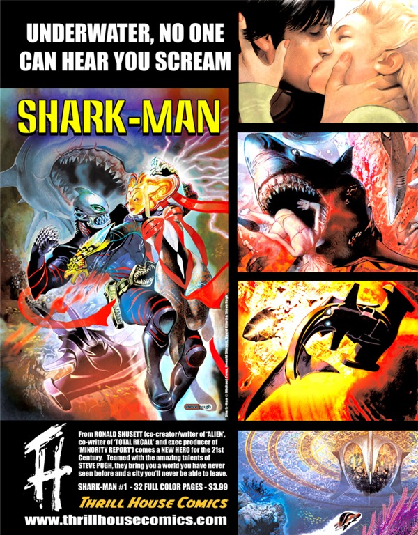 Details about   Shark-Man #3 June 2008 Image Comics Pugh Town Elliott Shusett 