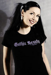 Gothic Beauty tee shirt model