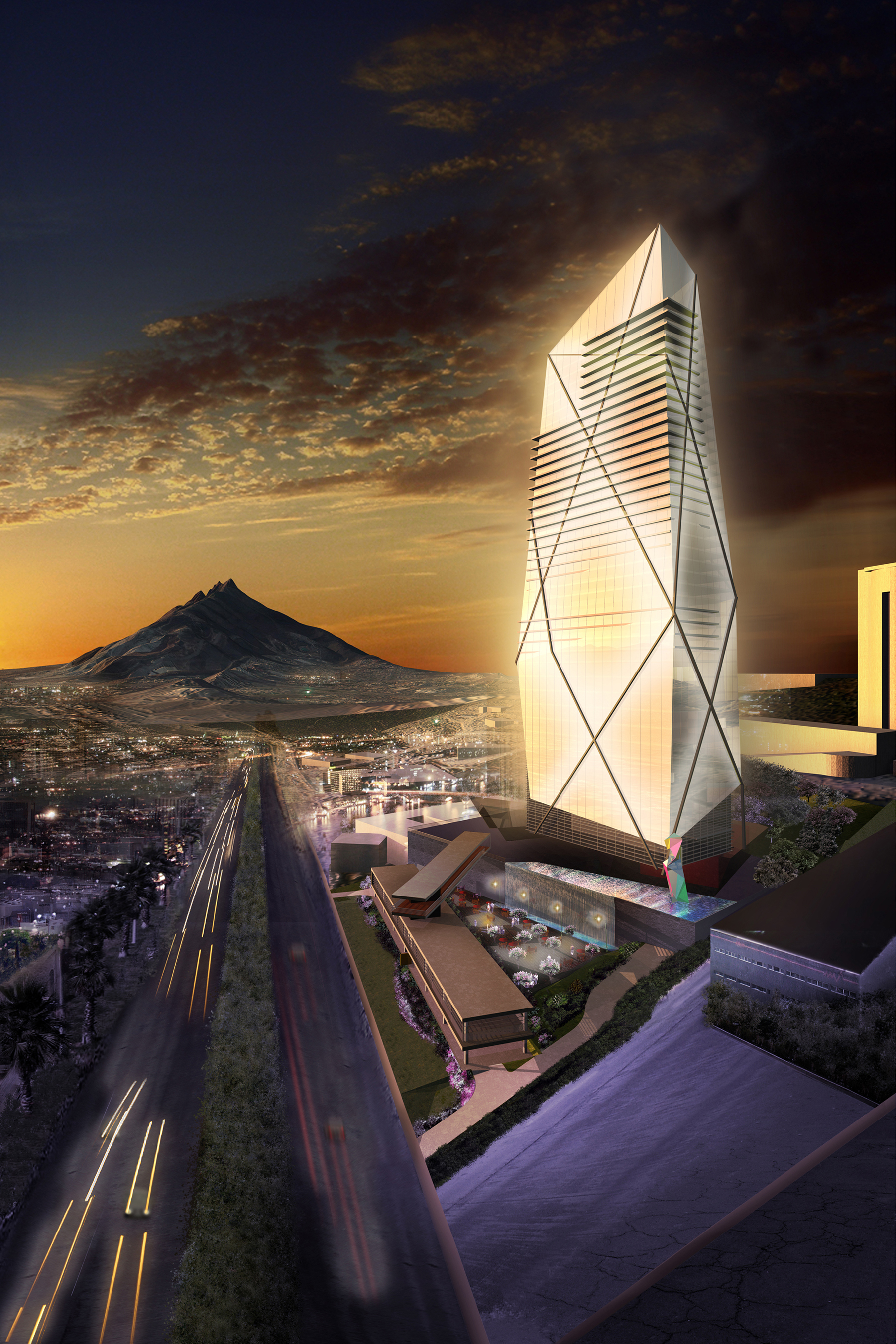 HOK Mexico Wins Competition to Design 40-Story Tower in Monterrey