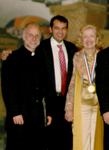 V. Rev. Nicholas Ceko, Brian and his mother Mira Zivkovich 