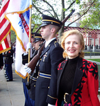 MZI Global CEO Mira Zivkovich with the Honor Guards