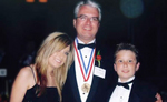Thomas Stankovich with his son and daughter the Ellis Island Medal of Honor Gala