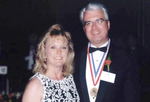 Medalist Thomas Stankovich with his wife