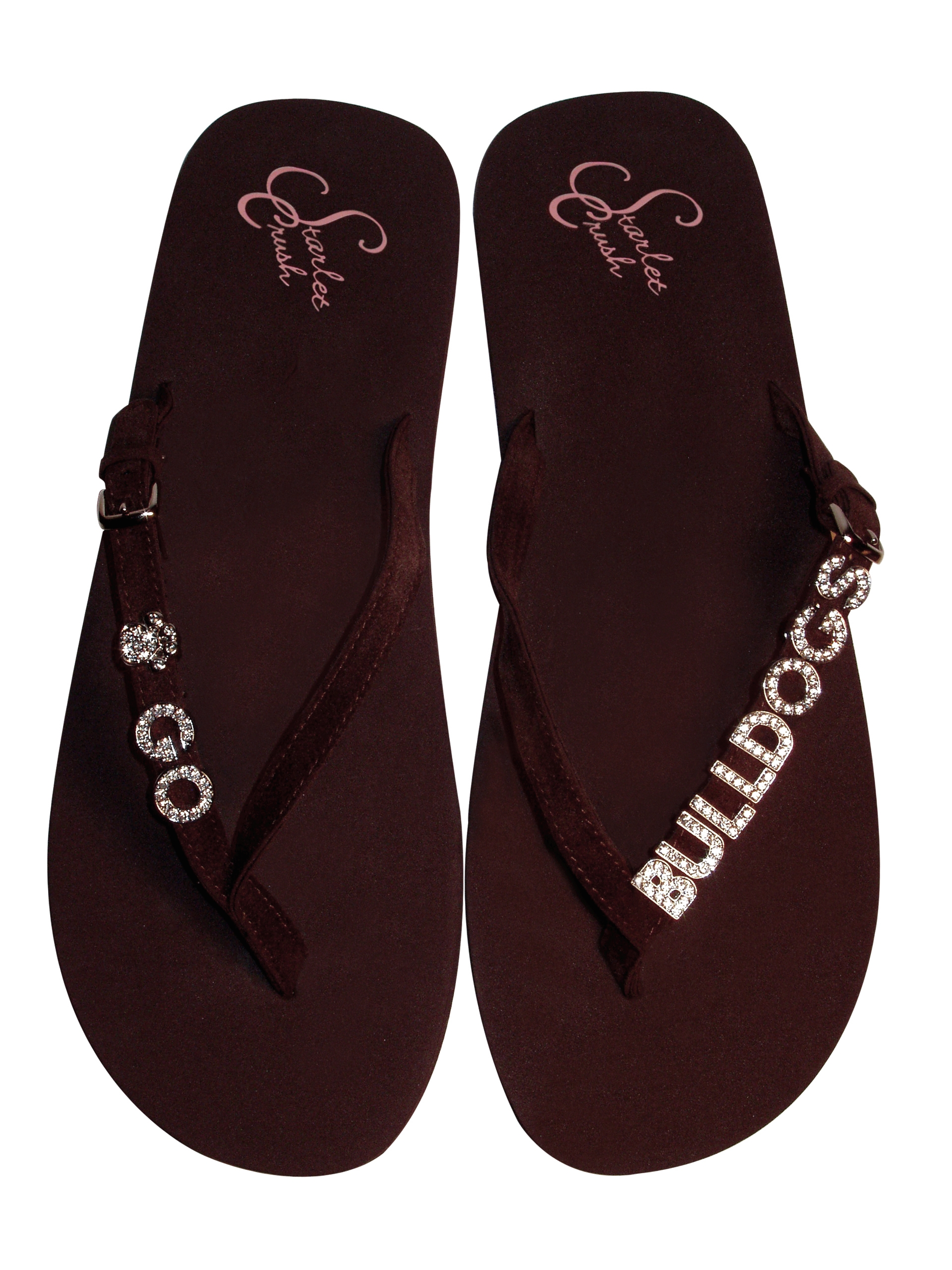rhinestone ruby flip flops