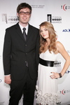 David-Michel Davies, executive director of the Webby Awards, with Jessica Rose, star of "lonelygirl15" at The Inaugural Webby Film and Video Awards.