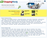 ShoppingWords homepage screenshot