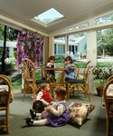Sunrooms provide a safe environment for small children to play.