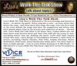 Lisa&#039;s Walk The Talk Show Friday&#039;s at 11 a.m. EST on www.modavox.com/voiceamerica