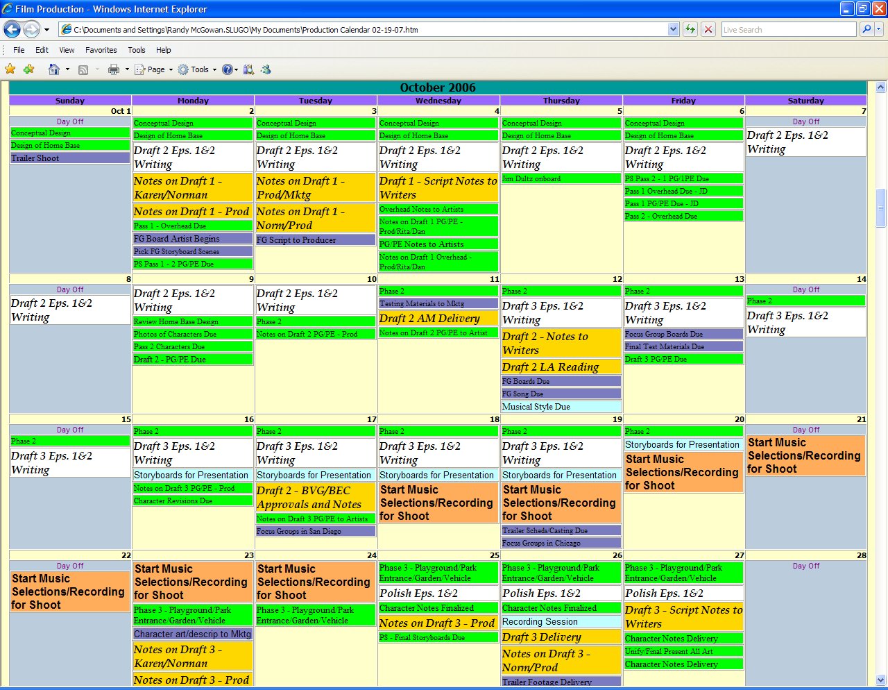 Software Release Calendar Template Excel