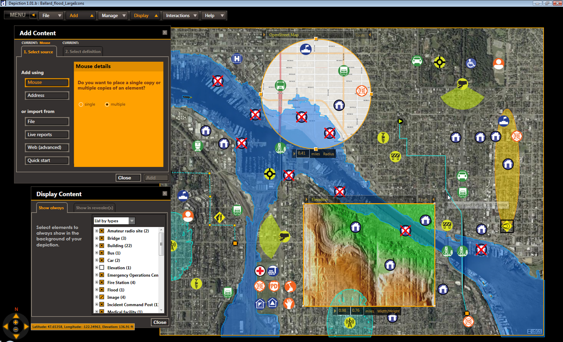 Depiction™: New 'What-If' Mapping Software Help for Disasters - Even