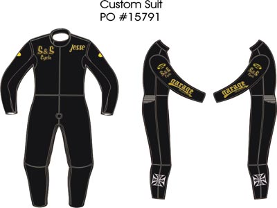 Jesse James Wearing Vanson Leathers Drag Race Suit DR2 