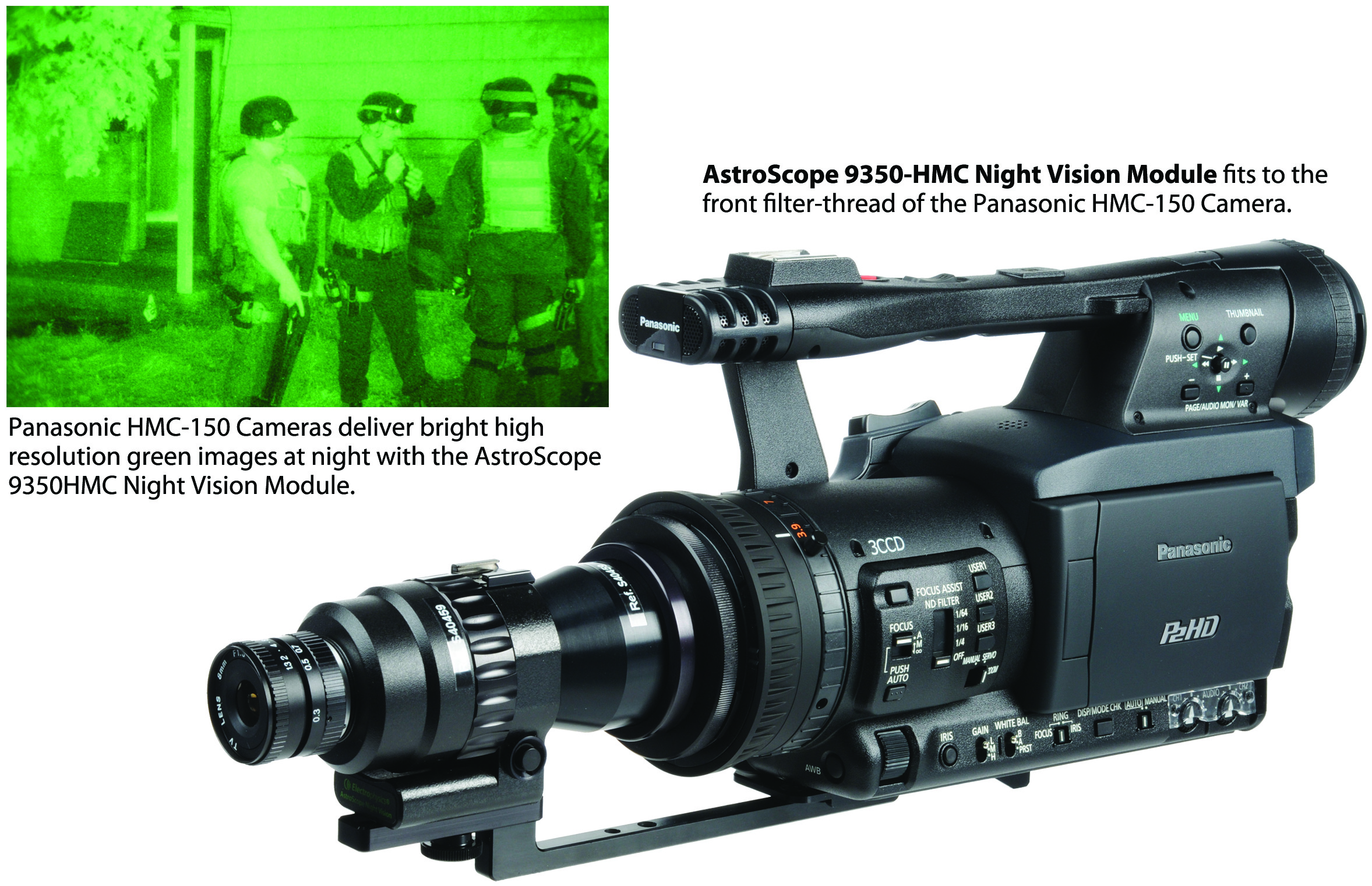 Night Vision Extends Panasonic AG-HMC150 Camera's Low-light Capability