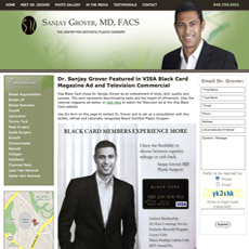 Visa Black Card Ad Campaign Features Orange County Plastic Surgeon Dr. Sanjay Grover