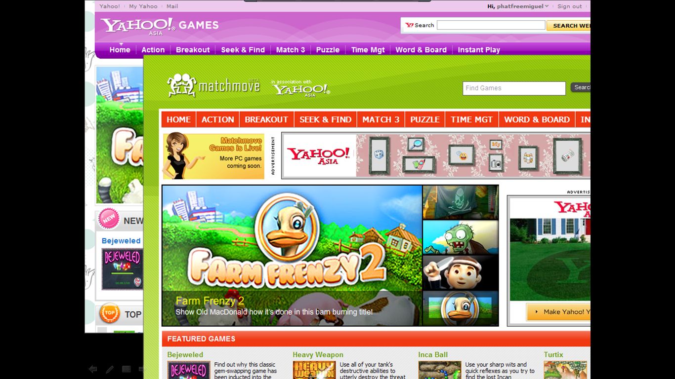 Yahoo Signs Strategic Partnership With Matchmove Games To Offer Consumers Hundreds Of Popular Casual Game Titles