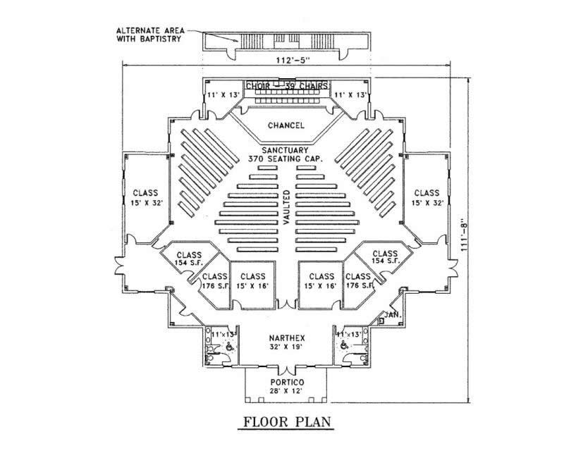 Small Church Floor Plan Designs - Modern Home Plans