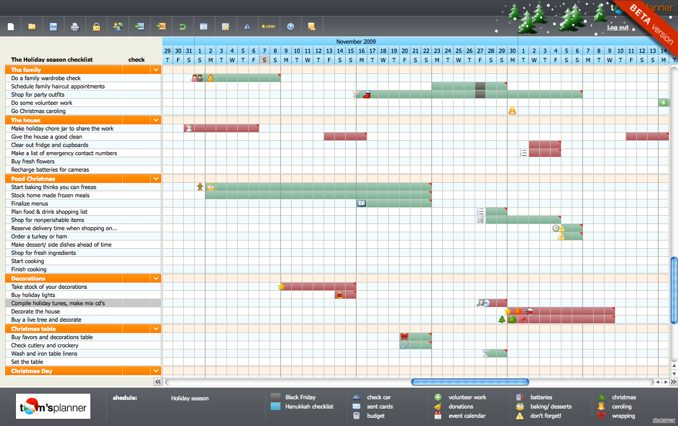 Tom's Planner Announces Free Holiday Planning Template