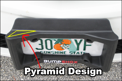 license plate frame bumper guard