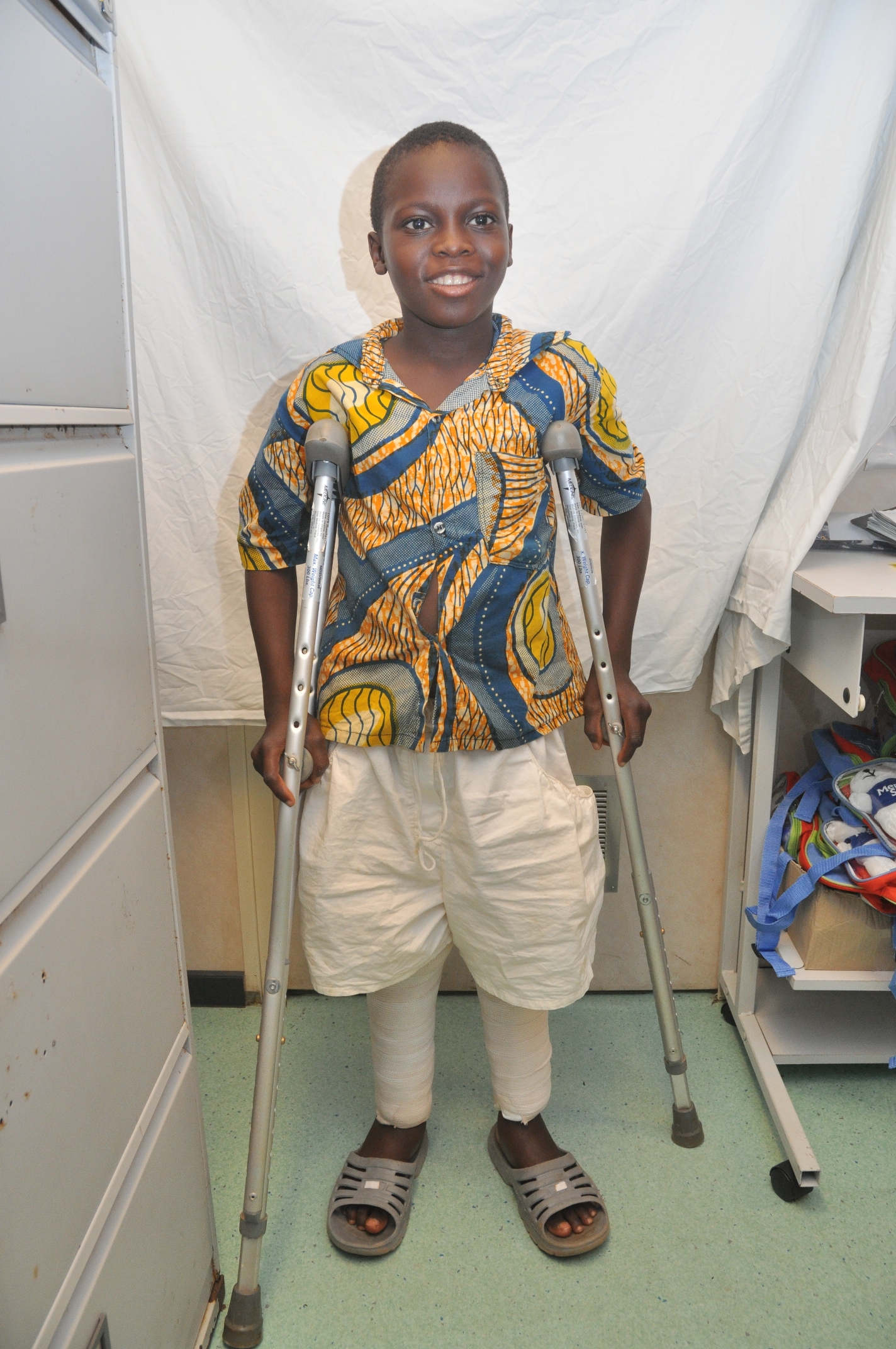 Mercy Ships Helps Disabled Boy Walk Straight into a Better Life