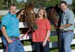 Jim Zamzow, Callie Novak, Jos Zamzow, all-natural horse feed