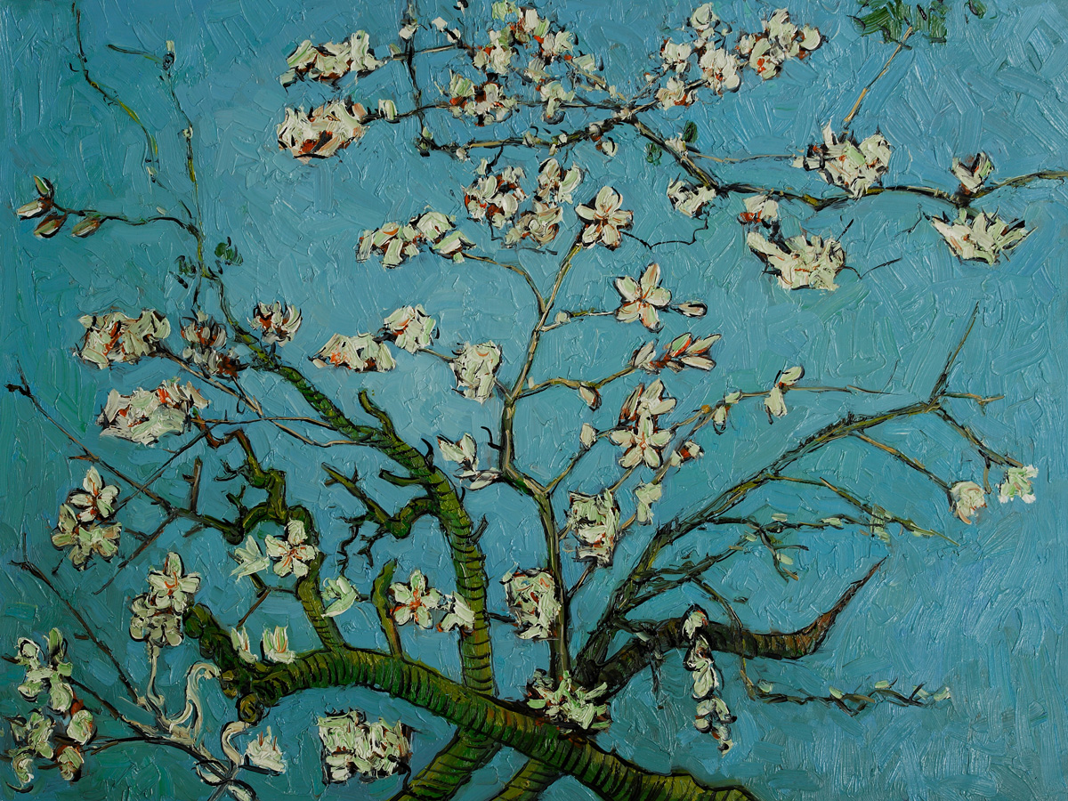 Van Gogh's Branches of an Almond Tree oil painting