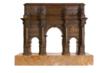 bronze and marble model of the Arch of Constantine