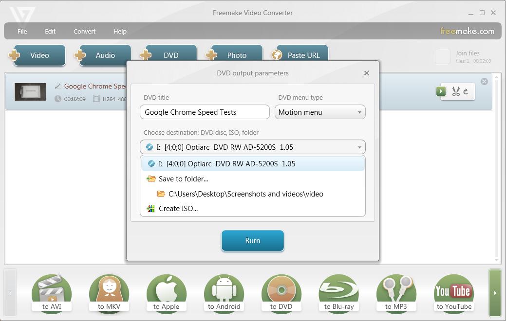 how to burn videos to dvd freeware