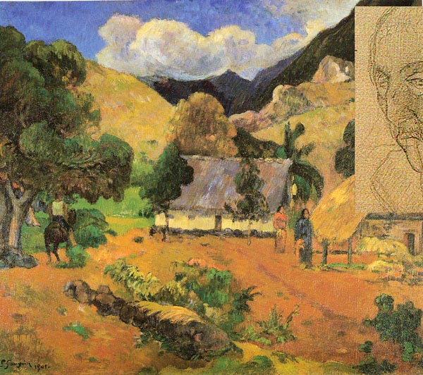 Gauguin's Landscape with three figures 1901