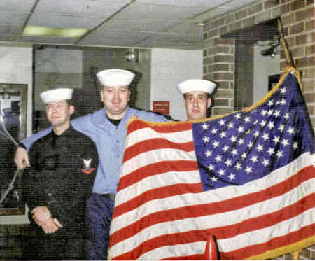 U.S. Navy Service heroes side by side.