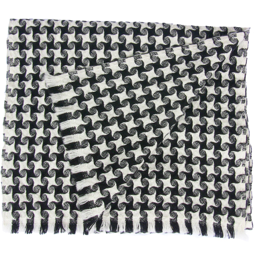 Houndstooth Cashmere Scarf