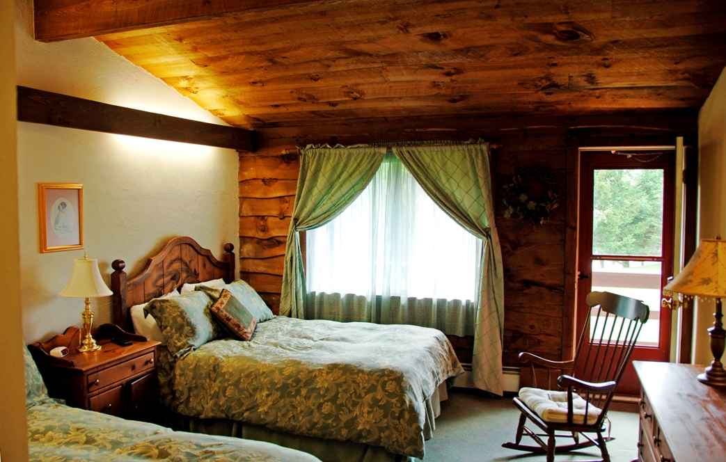 A cozy room at the Summit Lodge